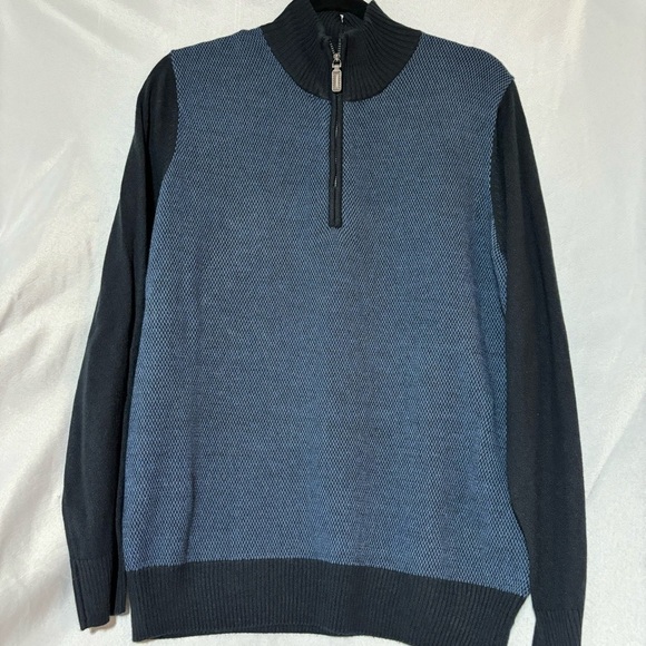 BOGO Tricots St Raphael Men’s 2 Tone Long Sleeve Sweater Size M - Picture 1 of 10